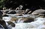 Mossman river flowing over granite boulders